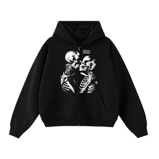 TIL DEATH DO US APART DOUBLE ZIP UP (460 GSM)