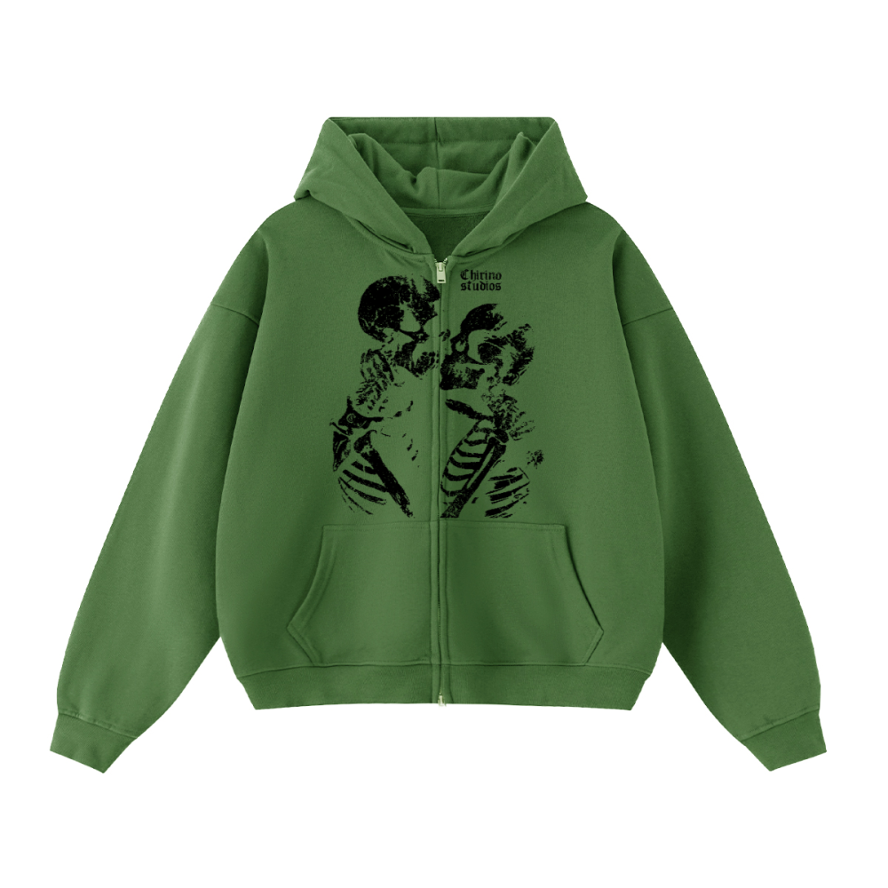 TIL DEATH DO US APART DOUBLE ZIP UP (460 GSM)