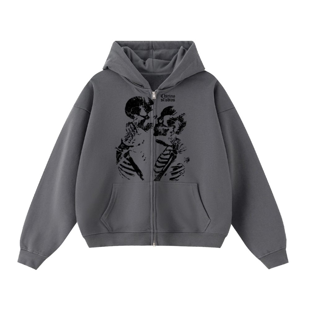 TIL DEATH DO US APART DOUBLE ZIP UP (460 GSM)