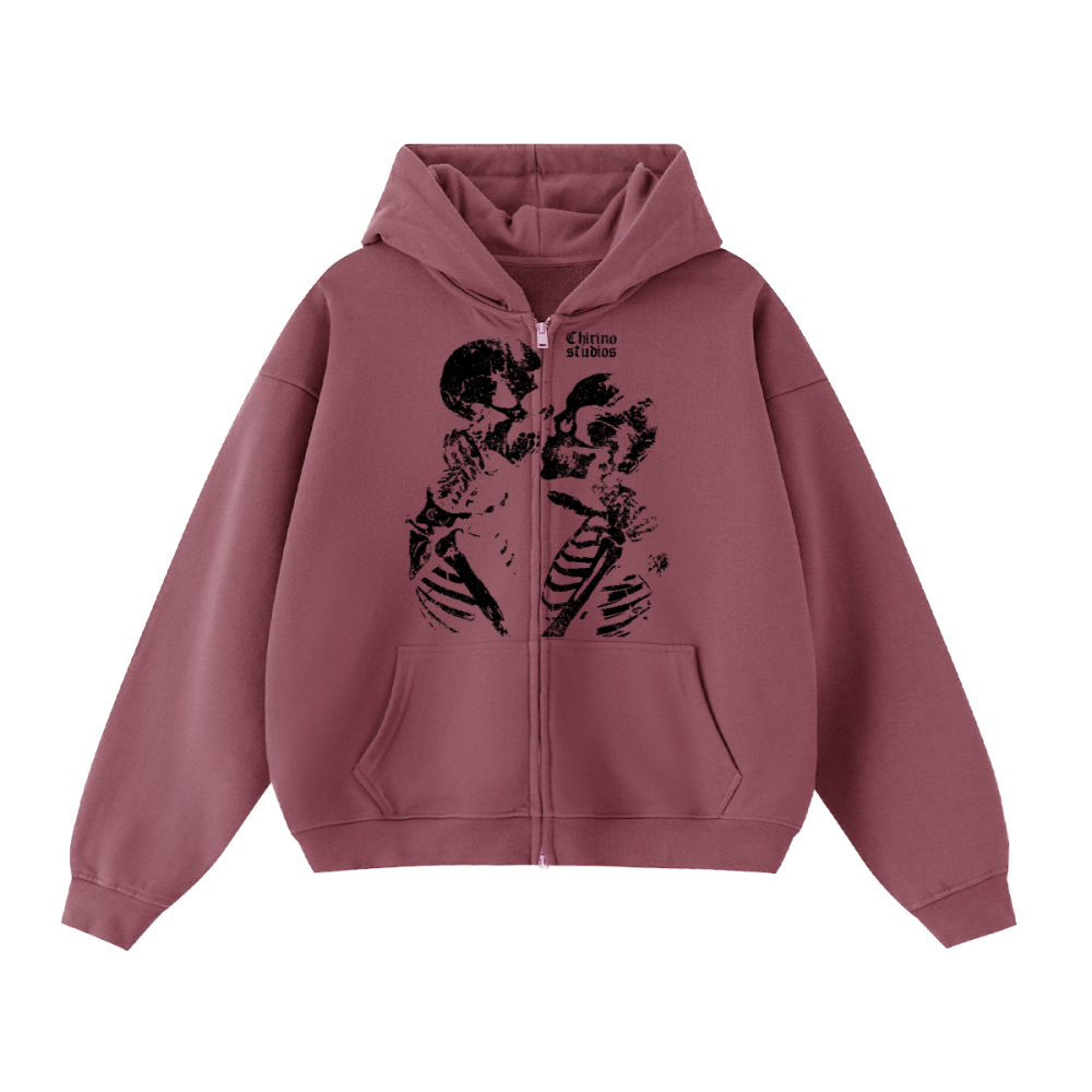 TIL DEATH DO US APART DOUBLE ZIP UP (460 GSM)