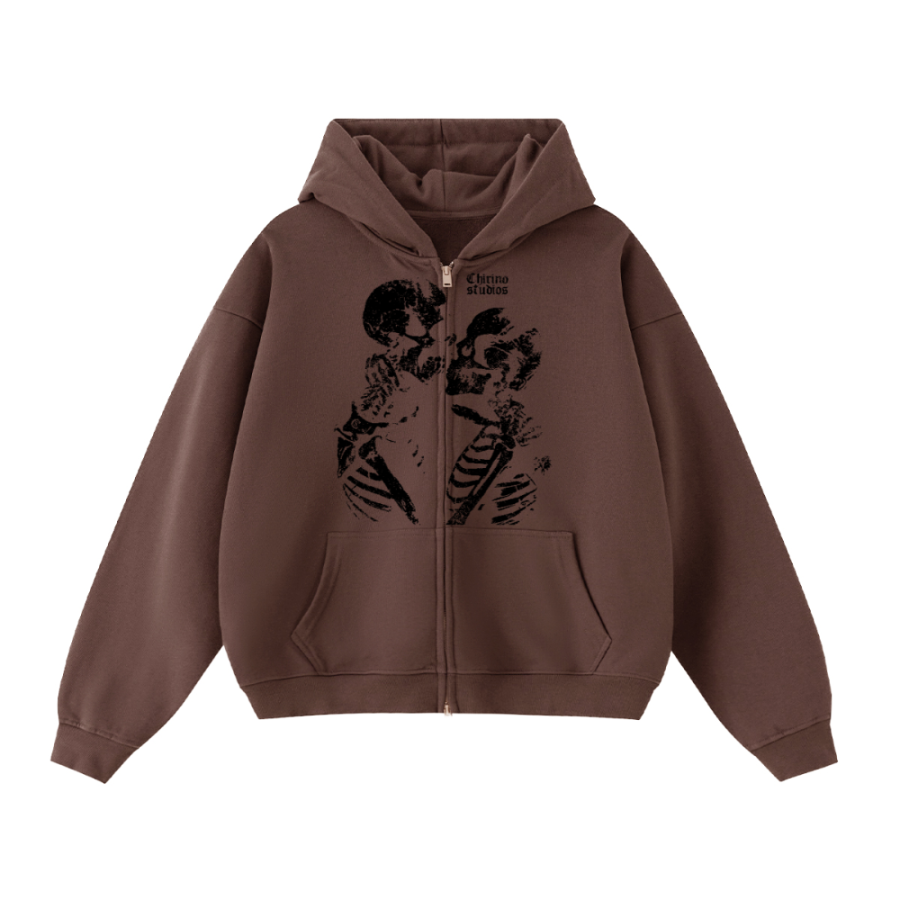 TIL DEATH DO US APART DOUBLE ZIP UP (460 GSM)