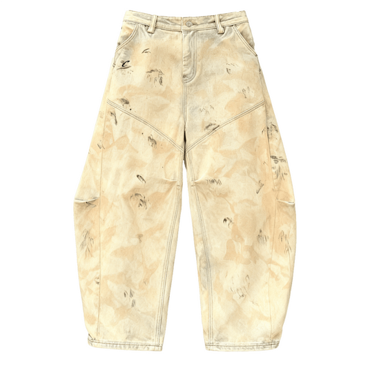 CHIRINO PAINTED CREAM JEANS
